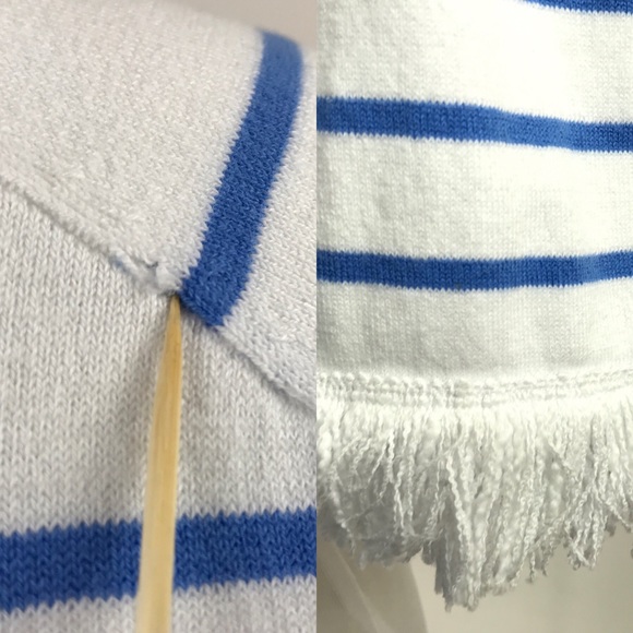 Lilly Pulitzer Dasha Striped Sweater M Blue White - Picture 6 of 8